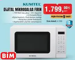 KUMTEL DİJİTAL MİKRODALGA FIRIN